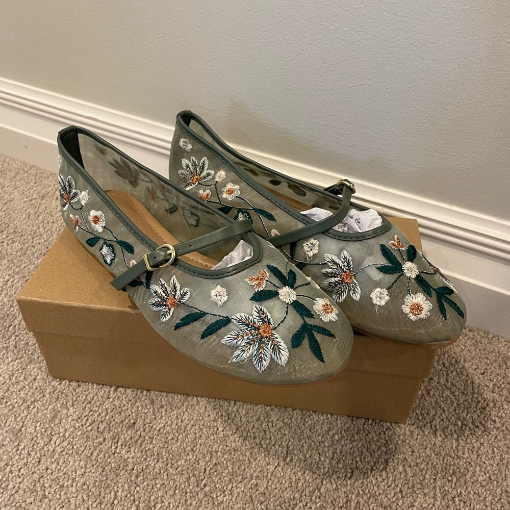 Mesh Ballet Flats, size 9.5